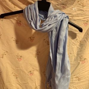 Baby blue pashmina scarf